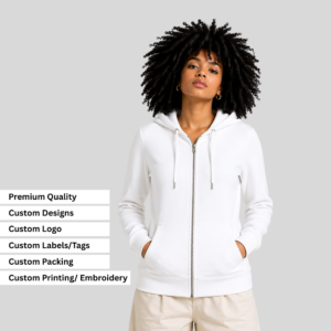 Personalized Women’s Streetwear Zip Pullover Hoodie